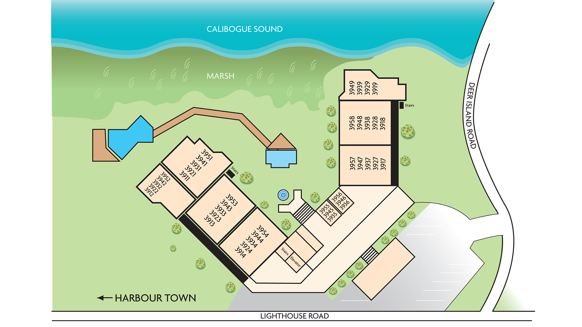 Marriott Harbour Point Resort Map Map | Marriott's Harbour Club | Marriott Vacation Club